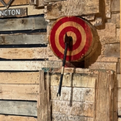 Axe-throwing activity, Moncton